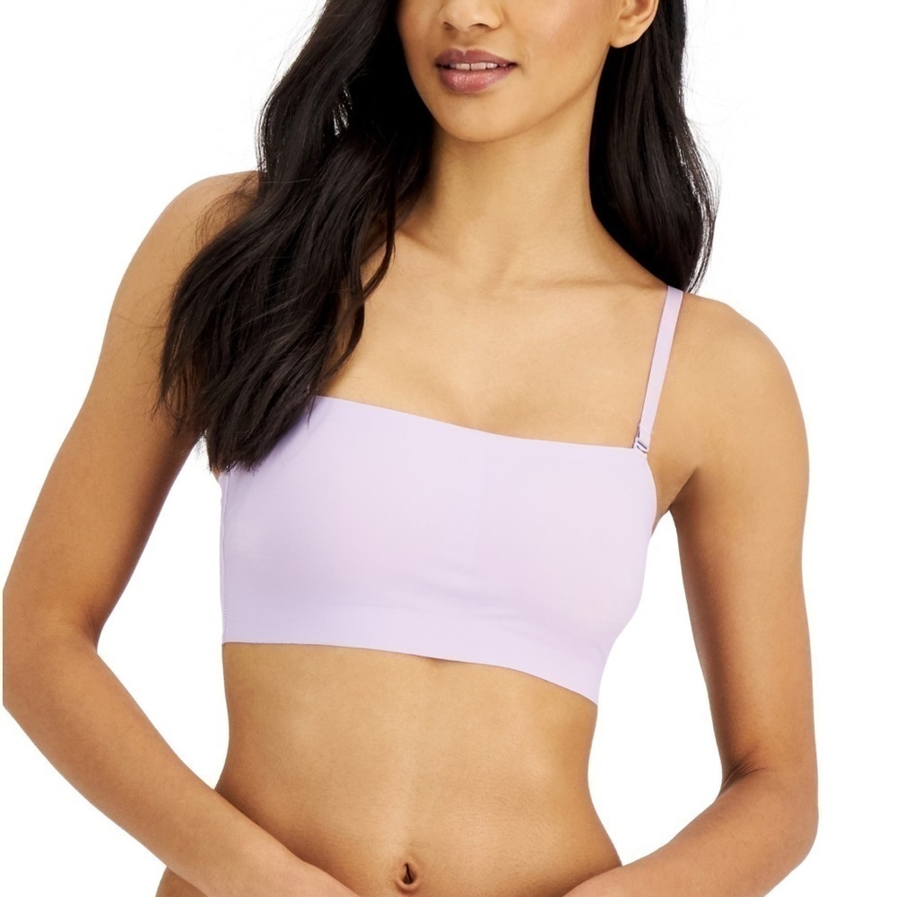 New Jenni Large Women’s No-Show Bandeau Bralette Glazed Lilac Large